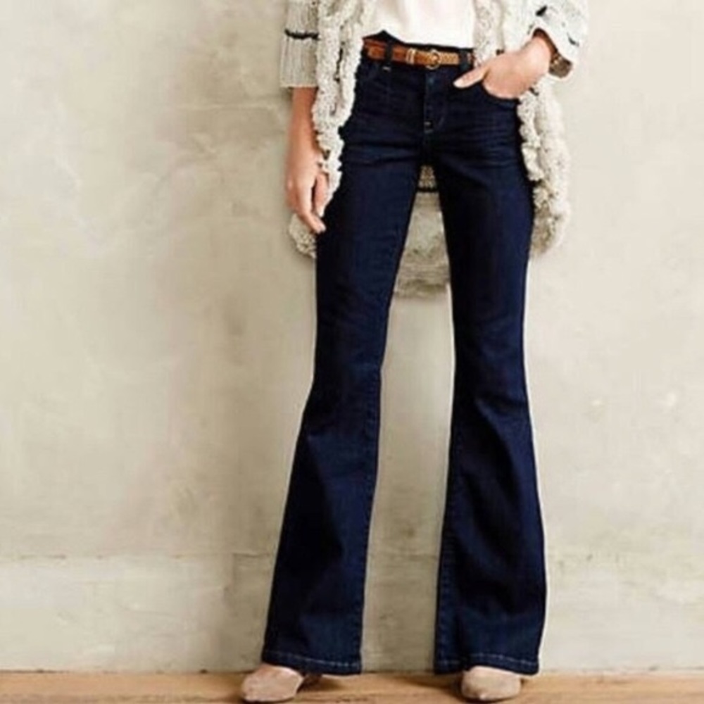 Anthro Pilcro Superscript Flare Jeans